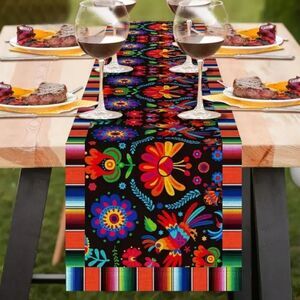 Vibrant Floral Table Runner New